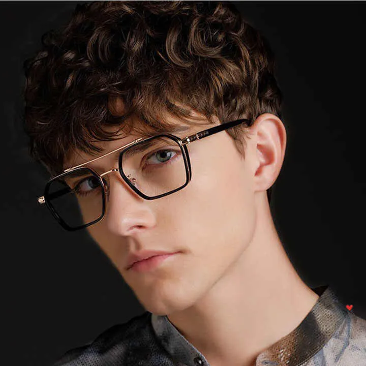 أزياء نظارة بإطار معدني إطارات نظارات طبية . Fashion Metal Frame Eyeglasses Frames Aviation
