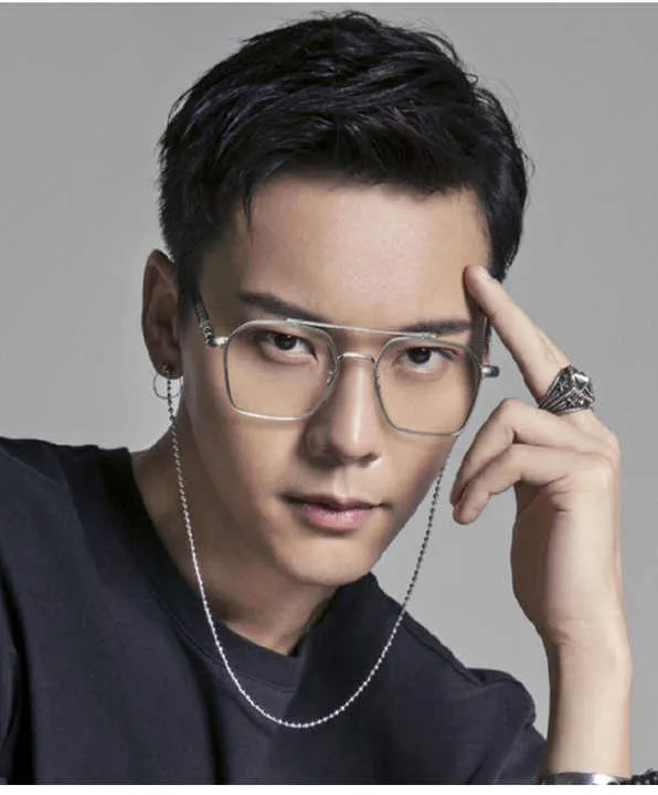أزياء نظارة بإطار معدني إطارات نظارات طبية . Fashion Metal Frame Eyeglasses Frames Aviation