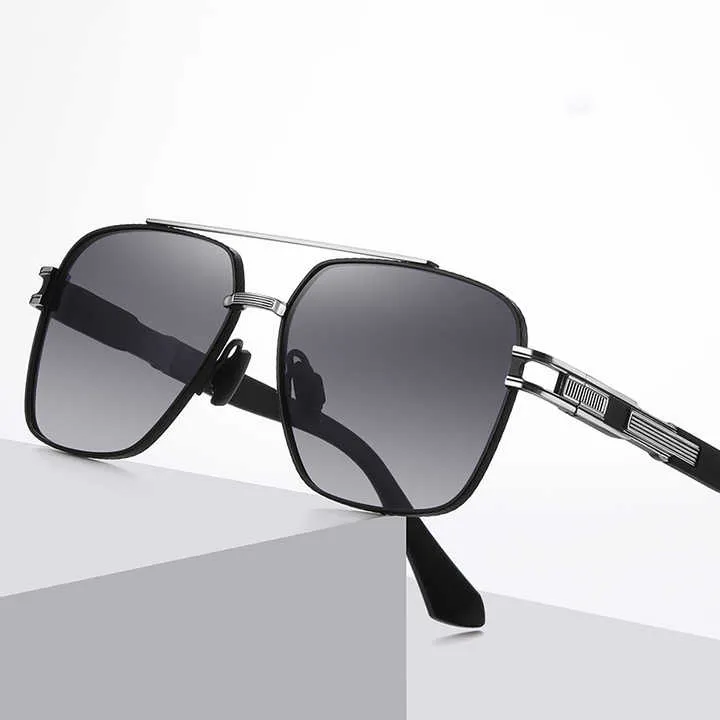 نظارات شمسية مستقطبة مربعة فاخرة بشعار . Luxury Custom Logo Square Polarized Sunglasses for Men