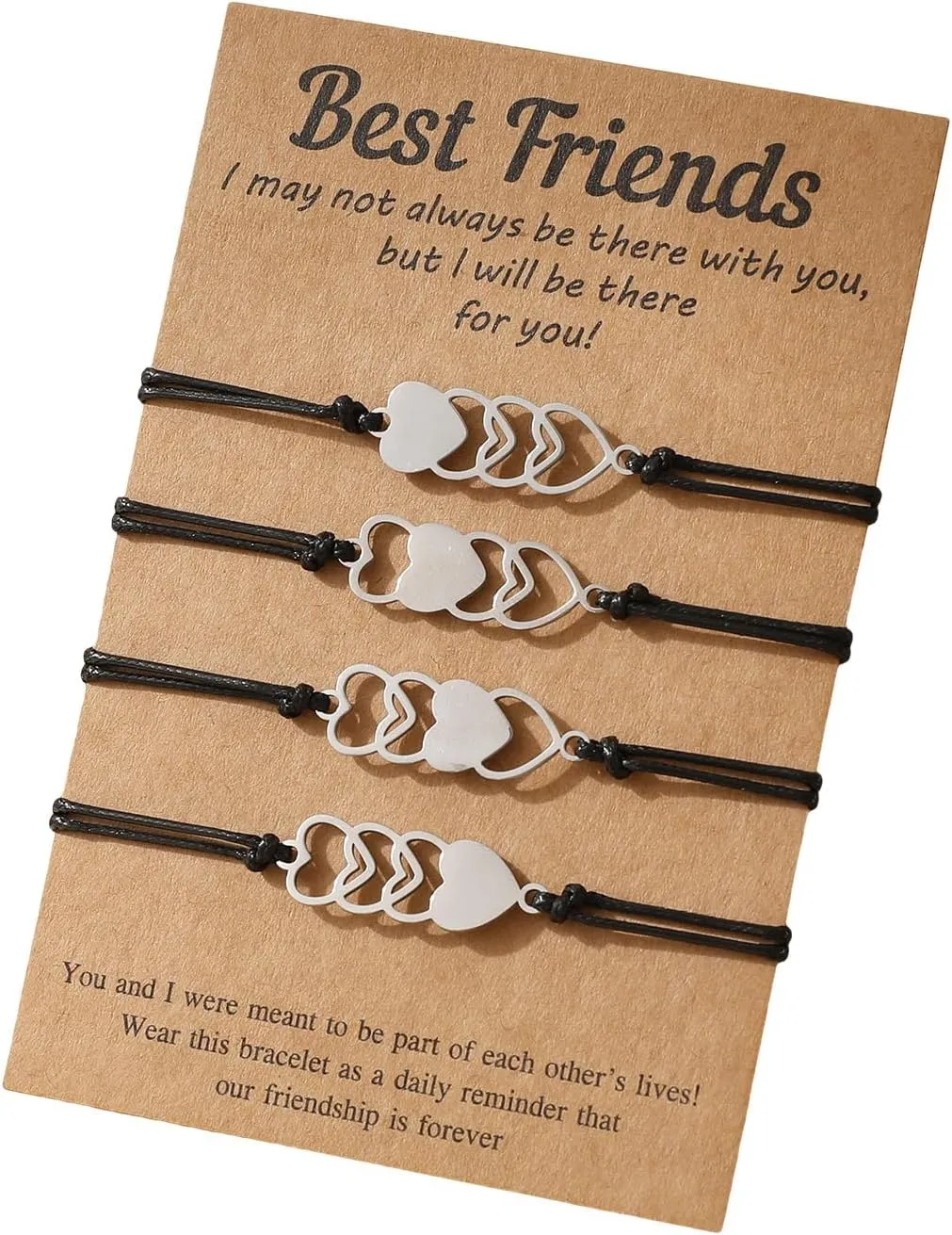 1 Set Long Woven Friendship Bracelets Handmade Adjustable Anklets Woven Bracelets Rope Bracelets For Daily