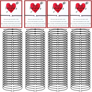 100 Pcs Valentines Friendship Bracelets Heart Matching Bracelets for Friends Gift Adjustable Friendship Bracelets
