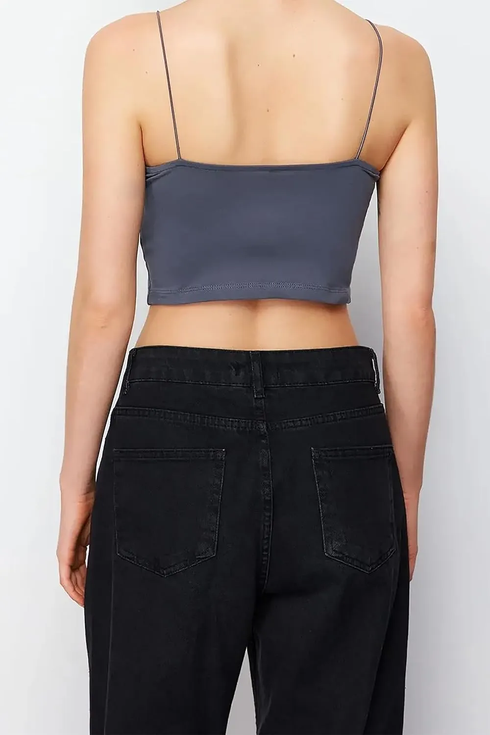 2 Pack Womens Camisole Tank Tops Double Layer Camisole Soft Lingerie Cami Pack Girls Slimming Outfits Casual Crop Top