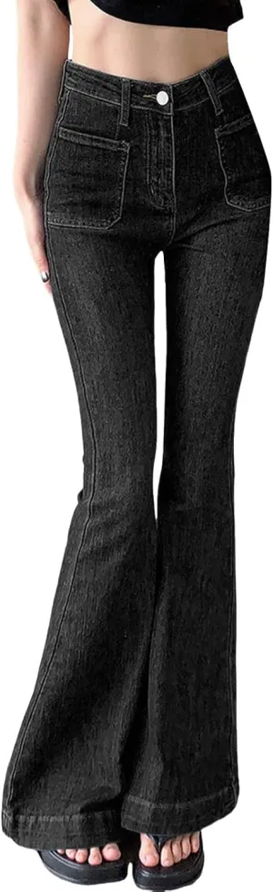 2024 Wide Leg Jeans for Women High Waist Loose Straight Denim Pants 90s Baggy Jeans Trouser Jeans with Pockets