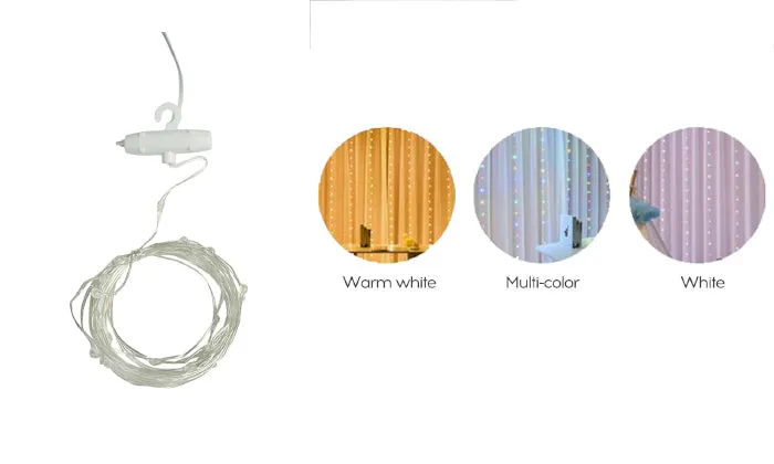 3 x 3-m USB Music Sound Control String Light
