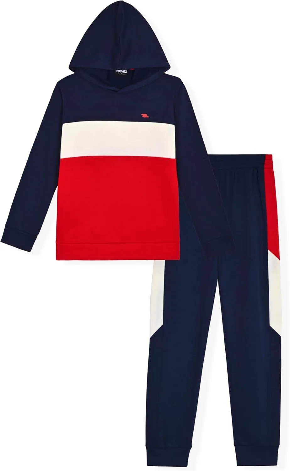 4 Piece Boys Jogger Sets for Kids 2 Pack Fleece Hoodie and Pull-On Sweatpants for Kids Skateboarding