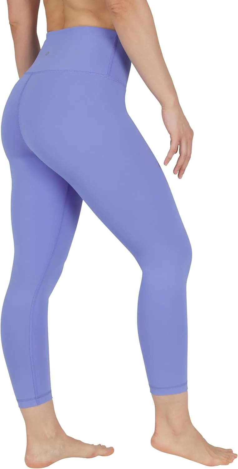 90 Degree By Reflex Womens High Waisted Workout Capri Leggings Squat Proof Workout Yoga Capris