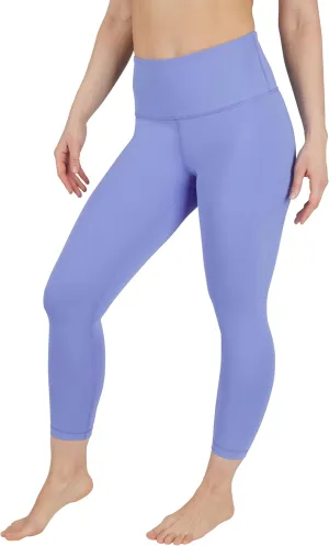 90 Degree By Reflex Womens High Waisted Workout Capri Leggings Squat Proof Workout Yoga Capris