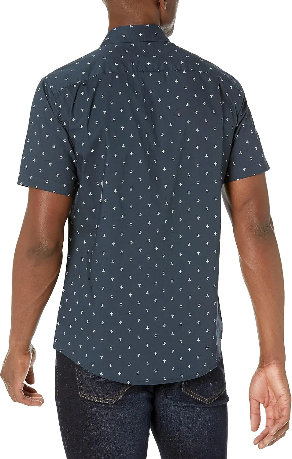 Amazon Essentials Slim-Fit Men's Short Sleeve Button Down Shirt