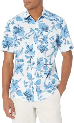 Amazon Essentials Slim-Fit Men's Short Sleeve Button Down Shirt