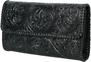 American Darling Clutch Beautifully Hand Tooled Genuine Leather women bag western handbag purse | Leather Clutch Bag | Clutch