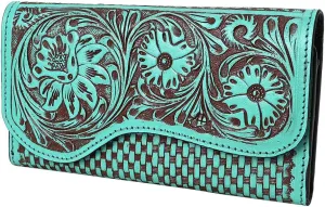 American Darling Clutch Beautifully Hand Tooled Genuine Leather women bag western handbag purse | Leather Clutch Bag | Clutch