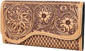 American Darling Clutch Beautifully Hand Tooled Genuine Leather women bag western handbag purse | Leather Clutch Bag | Clutch