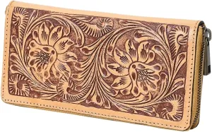 American Darling Clutch Beautifully Hand Tooled Genuine Leather women bag western handbag purse | Leather Clutch Bag | Clutch