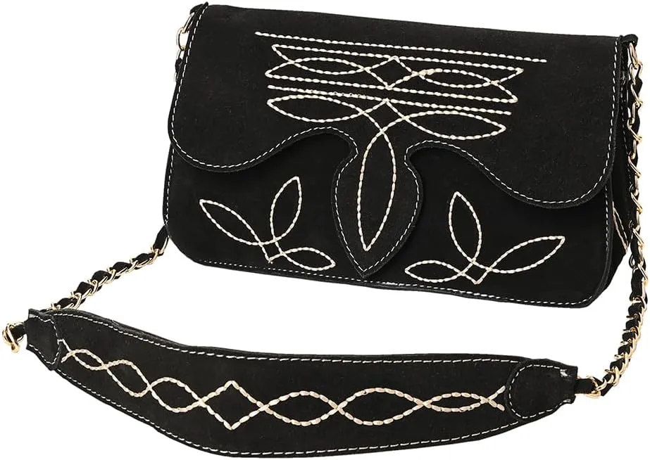 American Darling Suede Bag Genuine Leather Clutch Bag