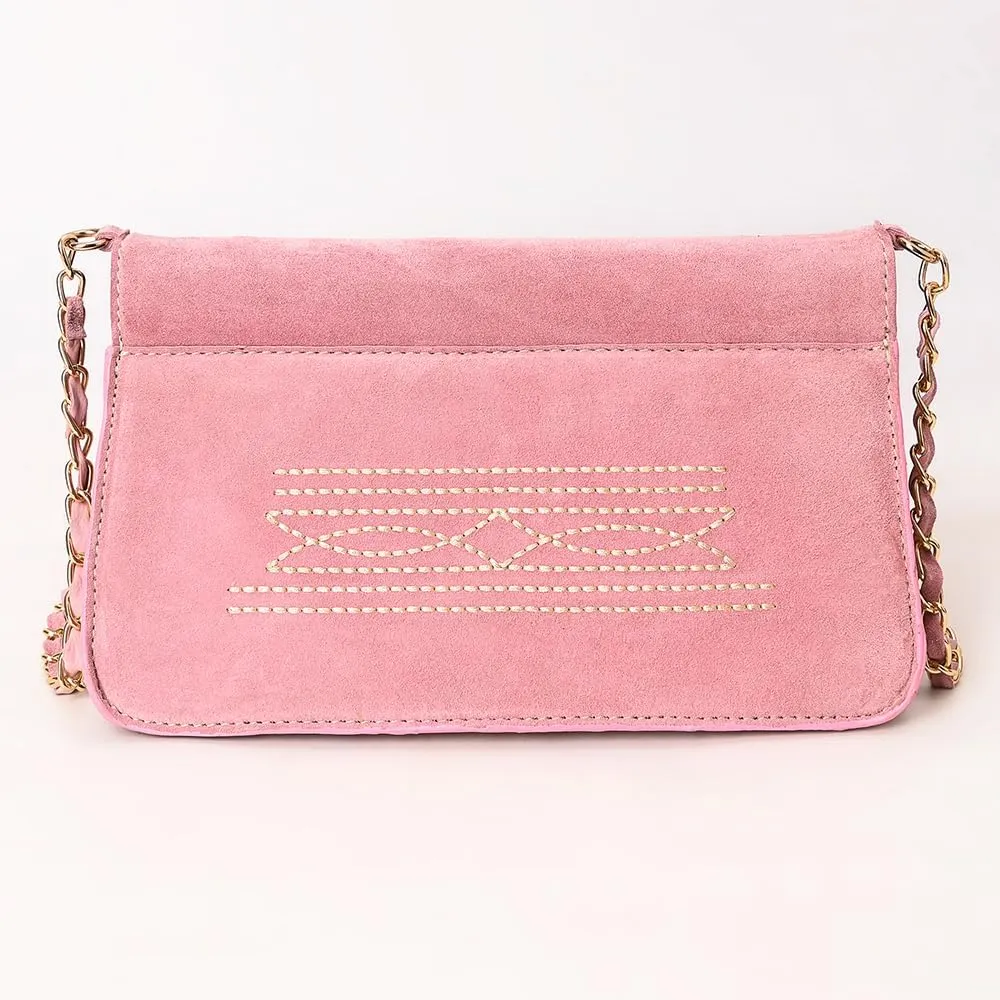 American Darling Suede Bag Genuine Leather Clutch Bag