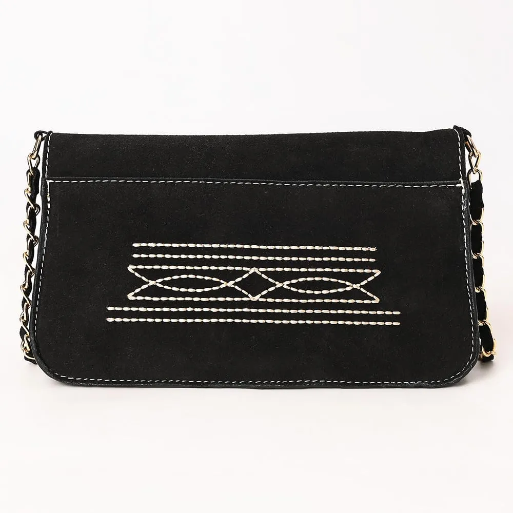 American Darling Suede Bag Genuine Leather Clutch Bag
