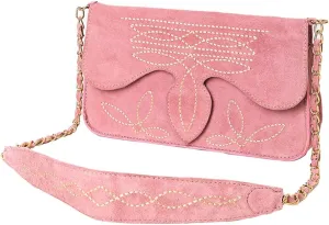 American Darling Suede Bag Genuine Leather Clutch Bag
