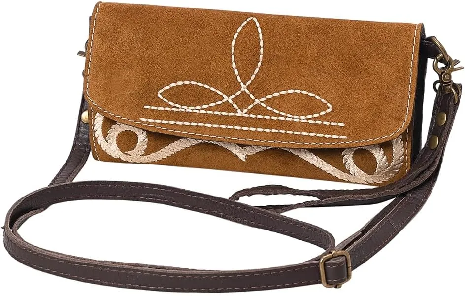 American Darling Suede Bag Genuine Leather Clutch Bag