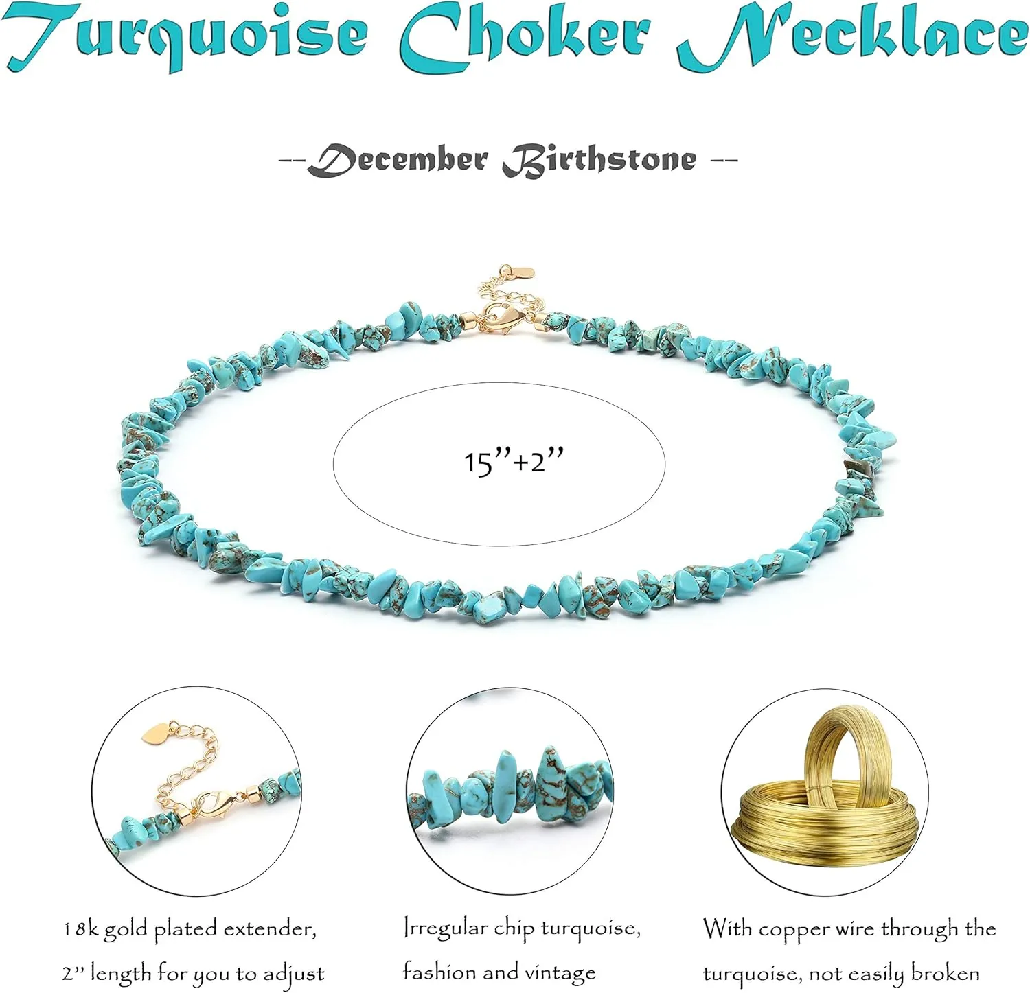 Aobei Pearl Gemstone Beaded Choker Necklace for Women Boho Turquoise/Cultured Freshwater Pearls/Garnet/Amazonite Jewelry