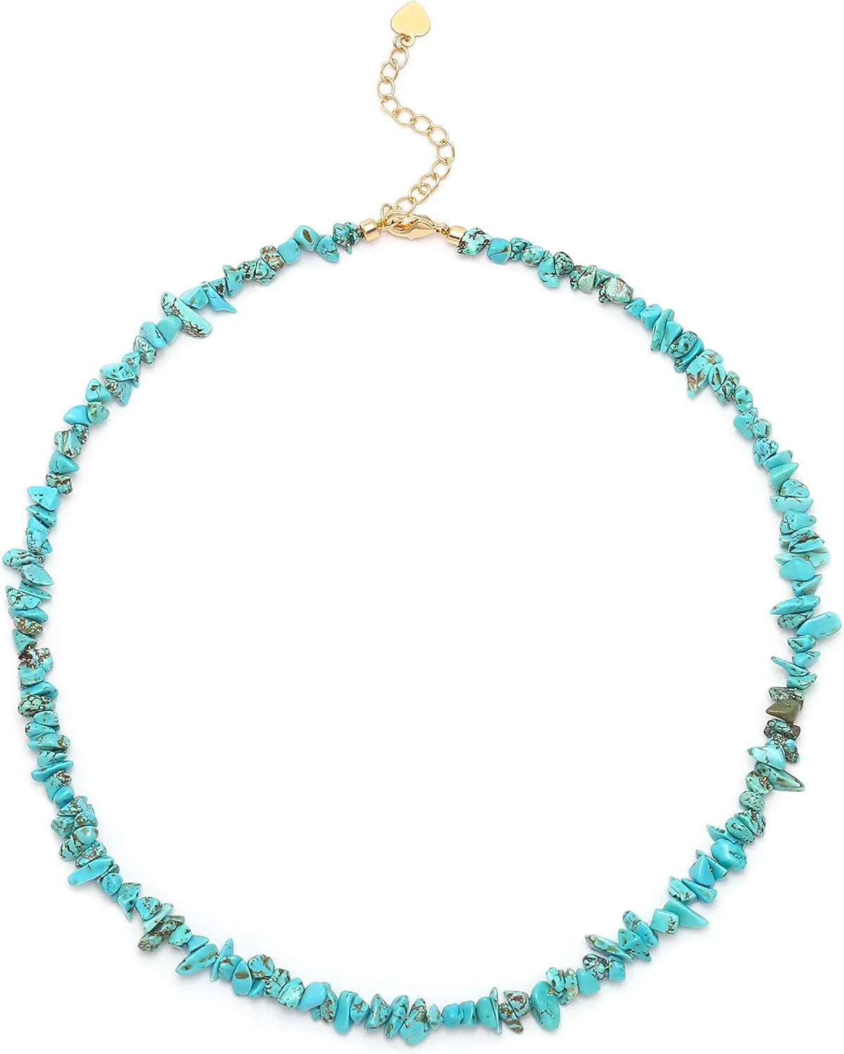 Aobei Pearl Gemstone Beaded Choker Necklace for Women Boho Turquoise/Cultured Freshwater Pearls/Garnet/Amazonite Jewelry