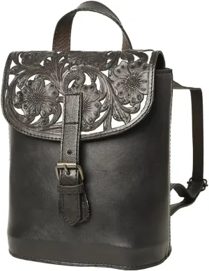 Backpack Hand Tooled Genuine Leather Women's Bag Western Handbag Purse | | Womens Western Handbags | Leather Belt Bag for Women | Womens Handbags Summer