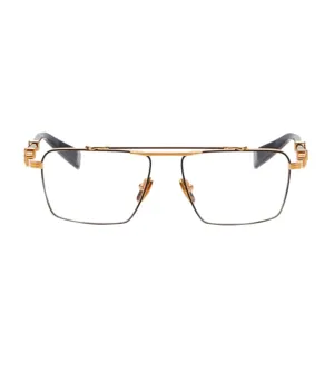 Balmain Men's Gunmetal Aviator Optical Frame
