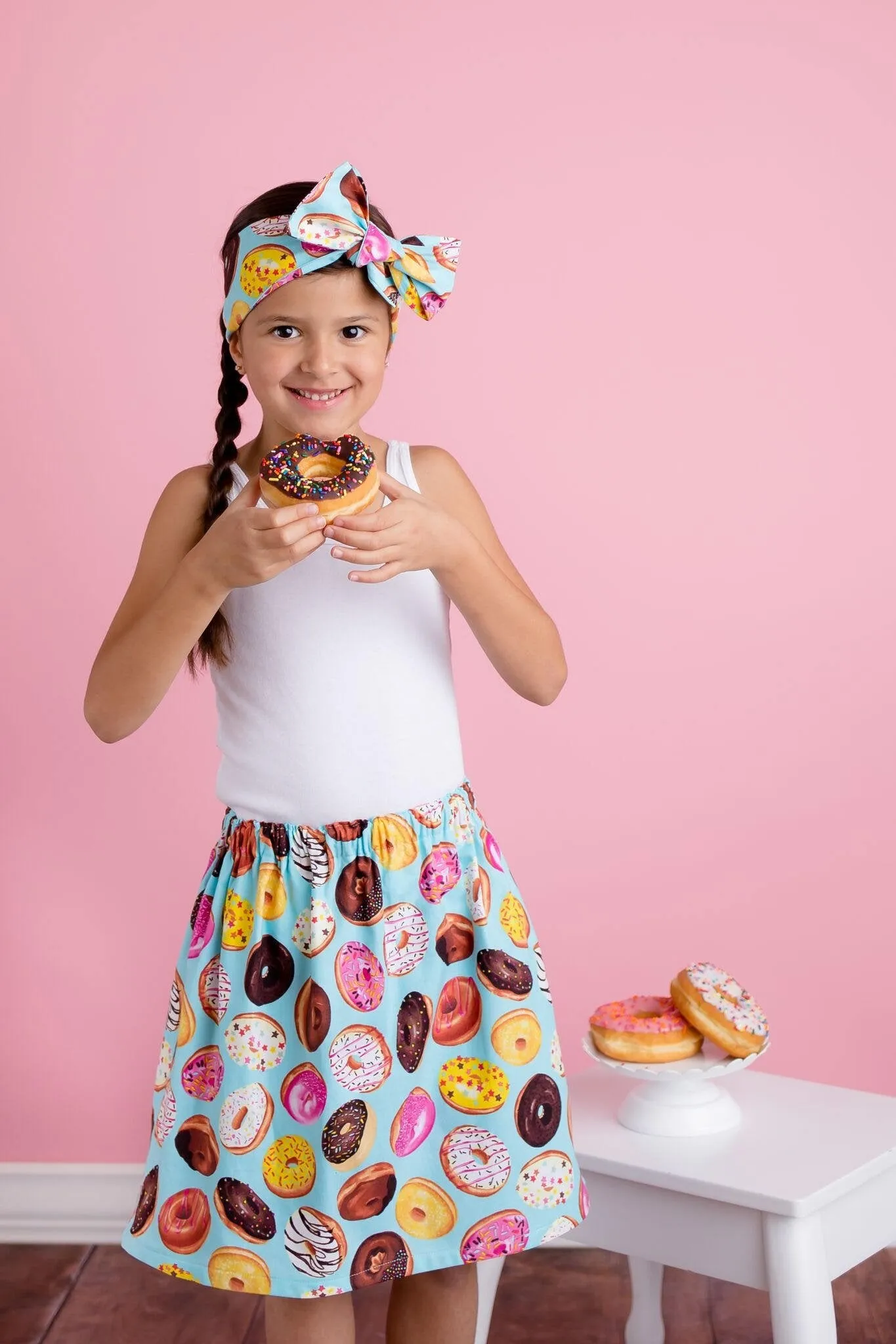 Blue Donut Girls Skirt