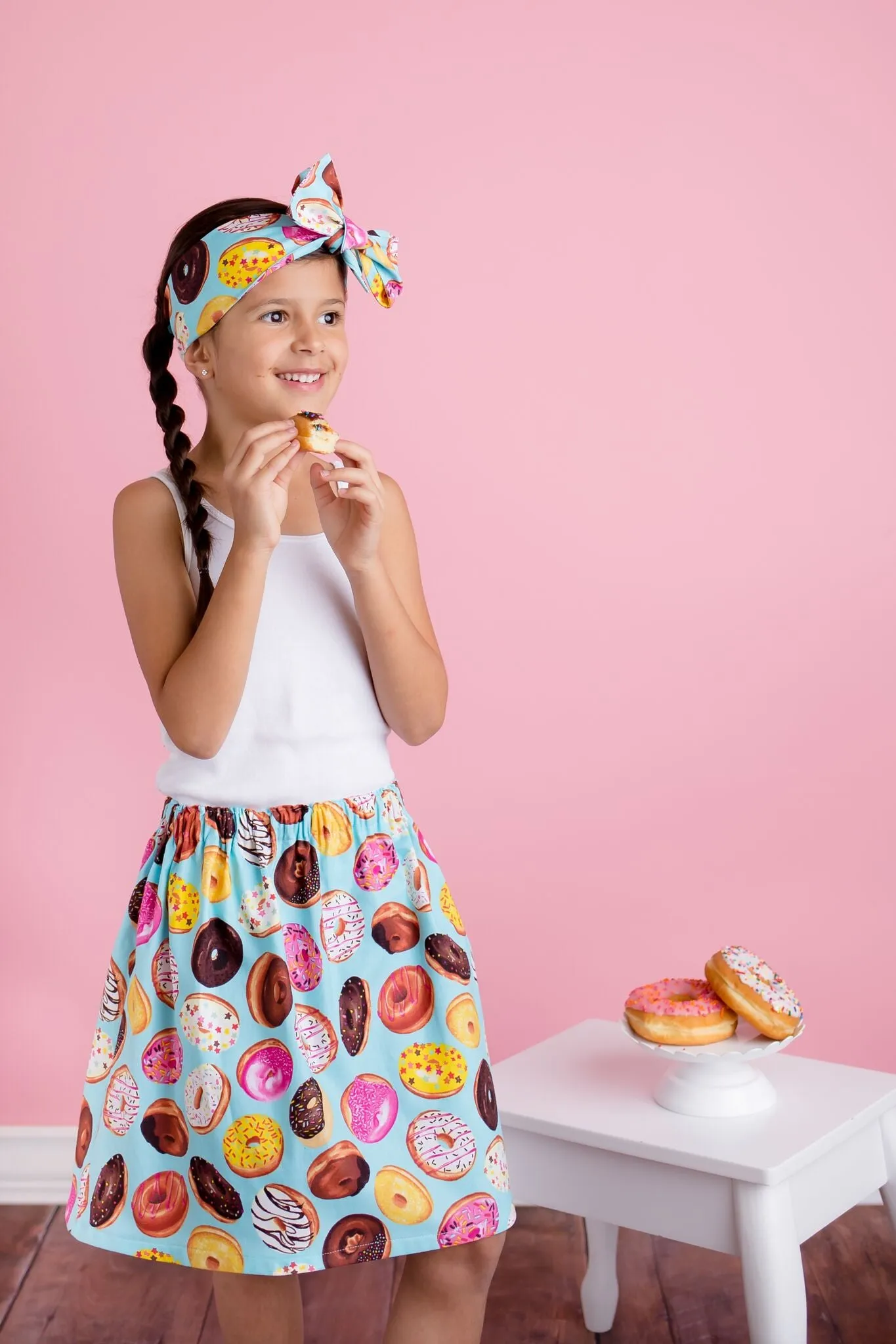 Blue Donut Girls Skirt