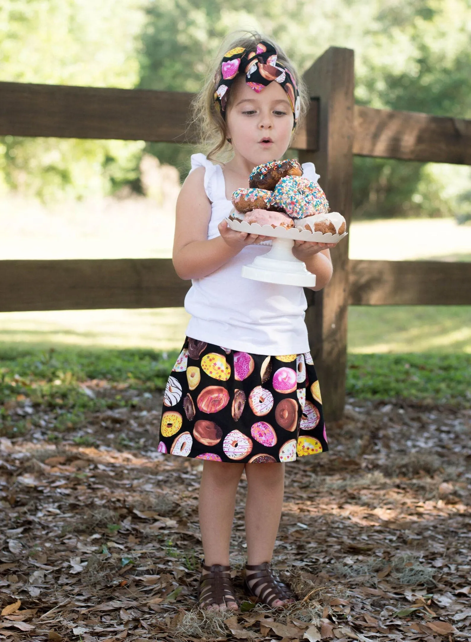 Blue Donut Girls Skirt