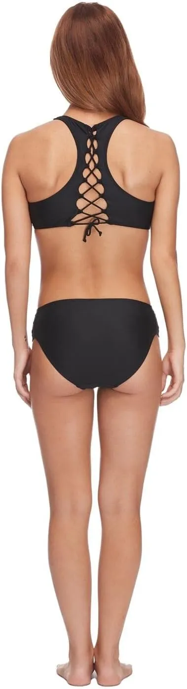 Body Glove Women's Smoothies Nuevo Contempo Solid Full Coverage Bikini Bottom Swimsuit