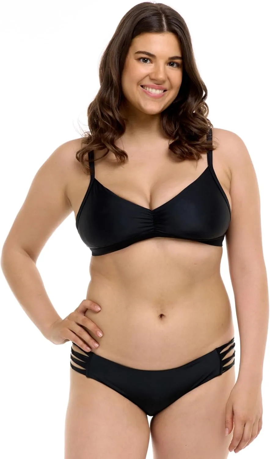 Body Glove Women's Smoothies Ruby Solid Bikini Bottom Swimsuit
