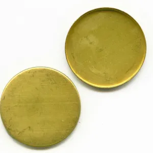 Brass bezel setting for 25mm cabochon. Pkg of 2. b9-0646b(e)