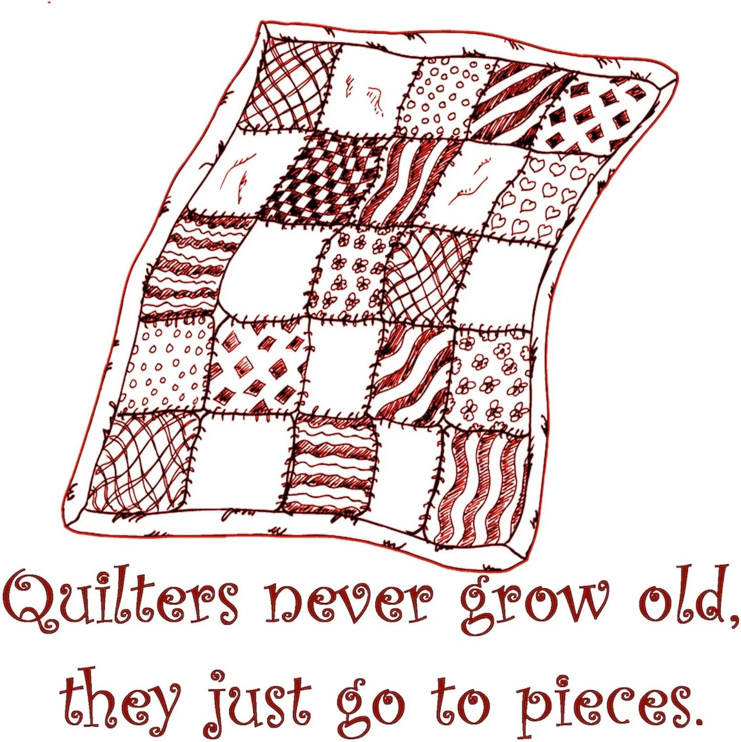 CafePress Quilters Tote Bag Reusable Natural Beige Canvas Shopping Bag