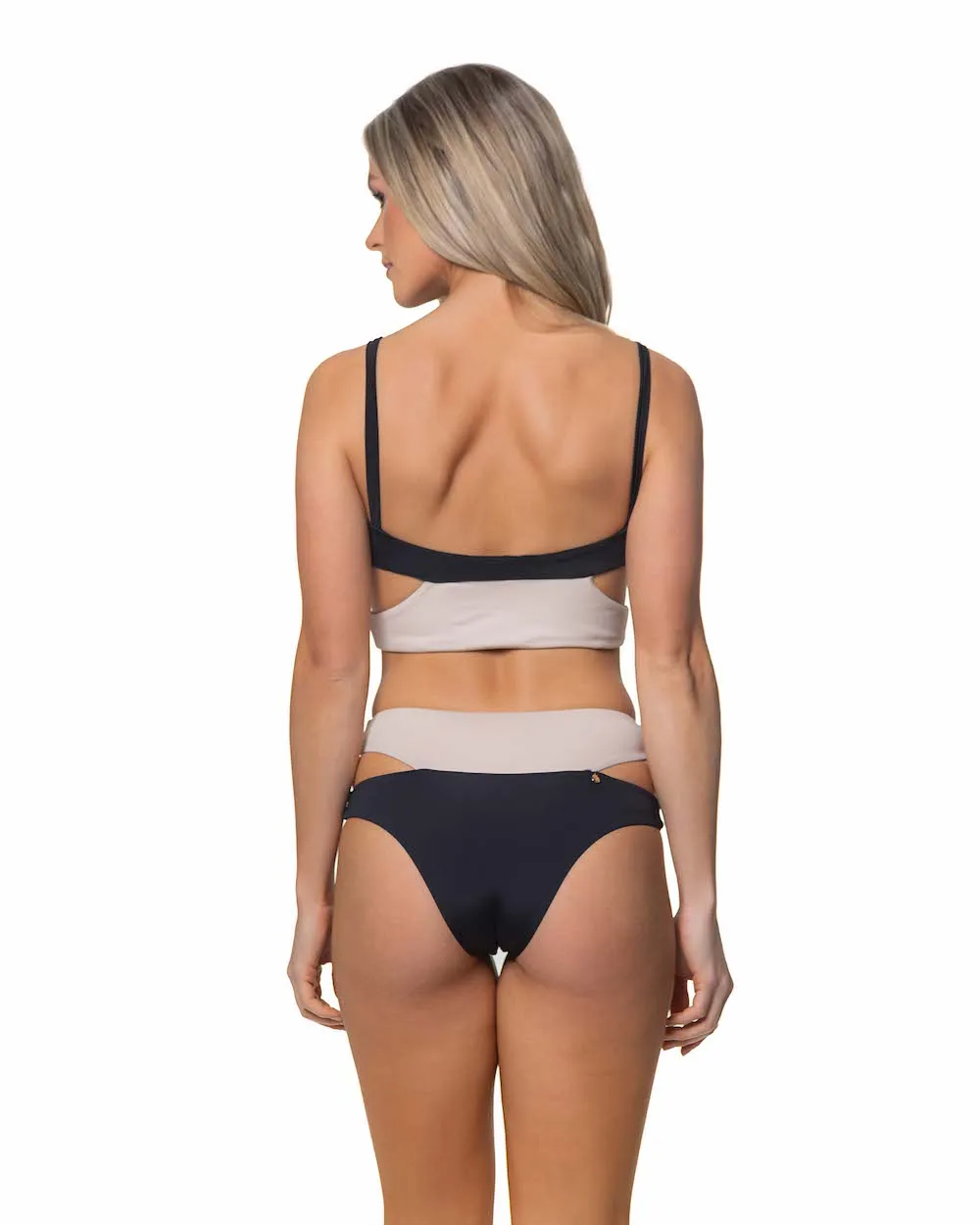 Candance Bikini Black and Beige set