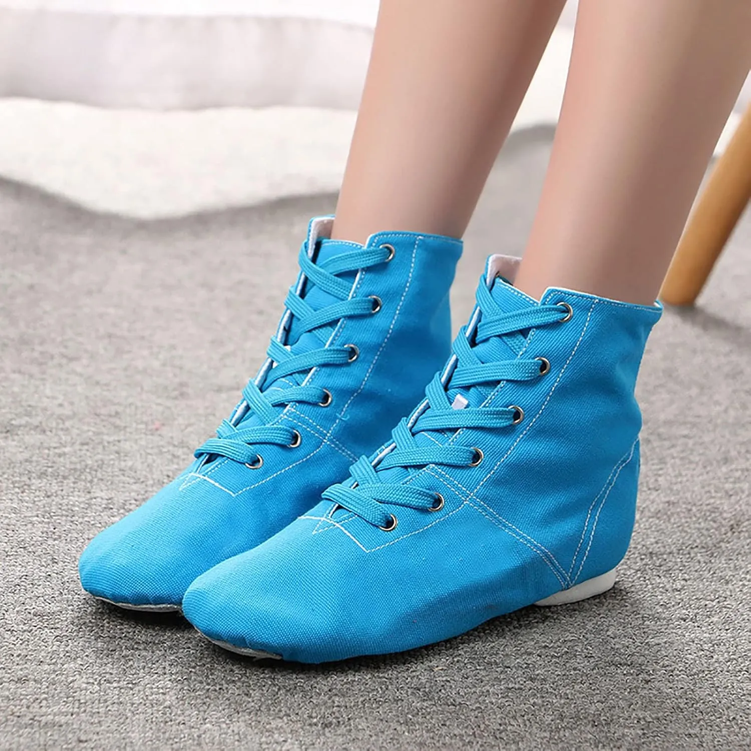 Canvas Jazz Dancing Sneakers Ballet Dance Boots for Girls Boys (Toddler/Little Kid/Big Kid) Soft Soled Shoes