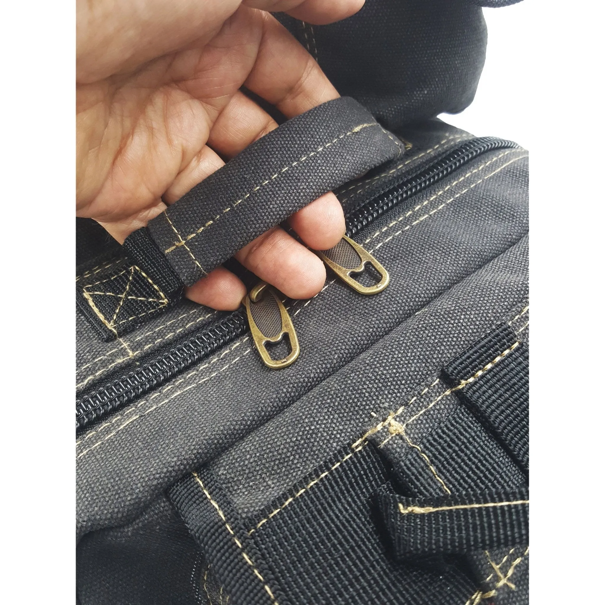 Canvas Sling Backpack - Black