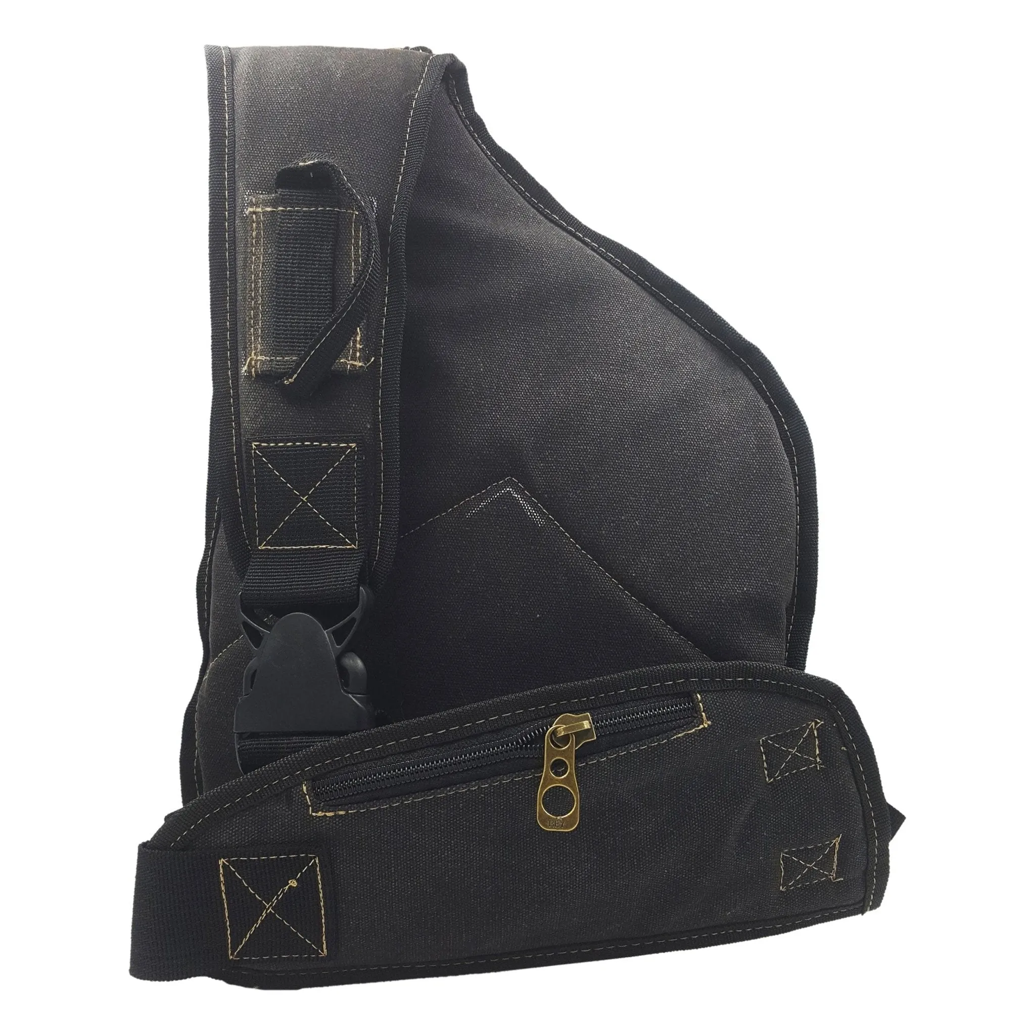 Canvas Sling Backpack - Black