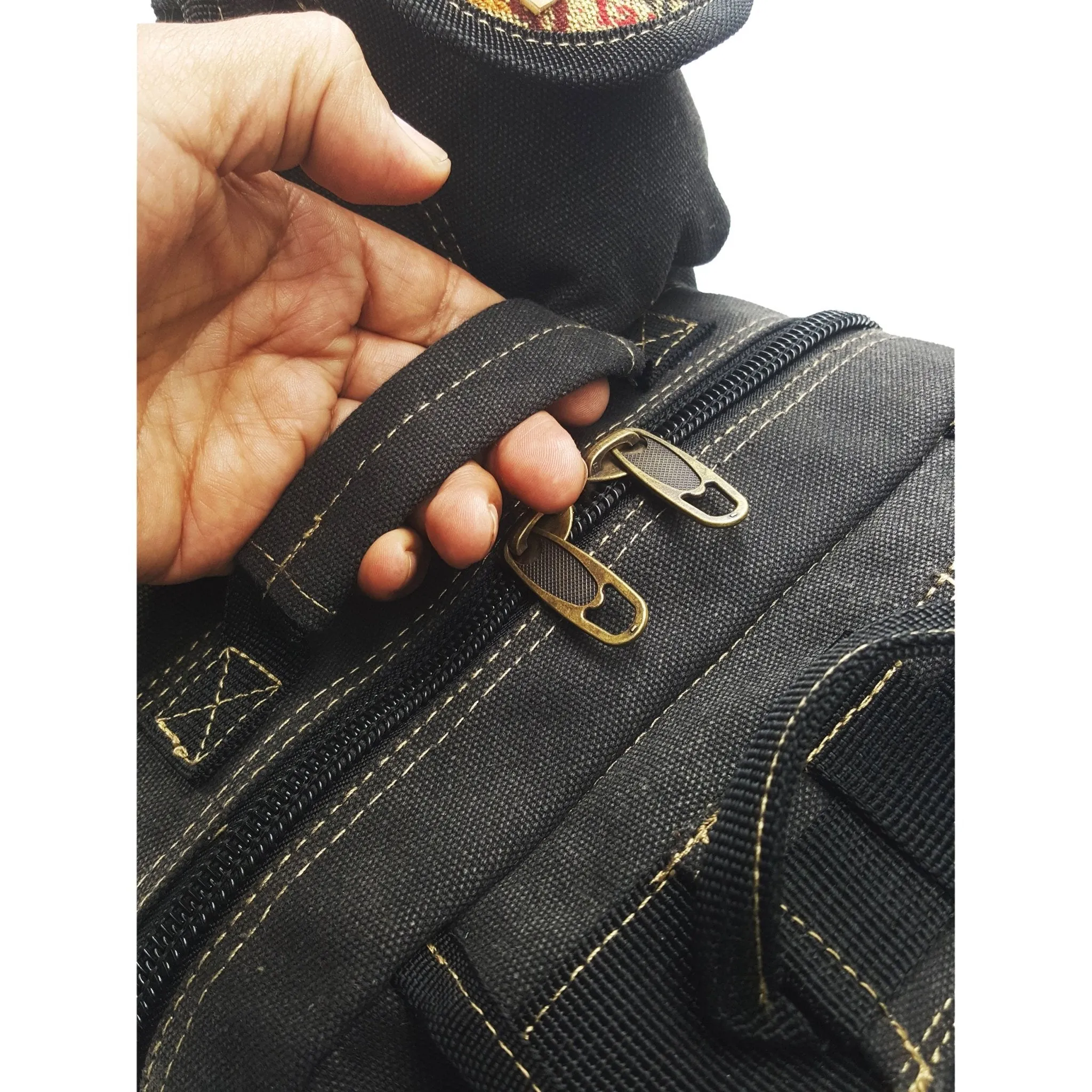 Canvas Sling Backpack - Black