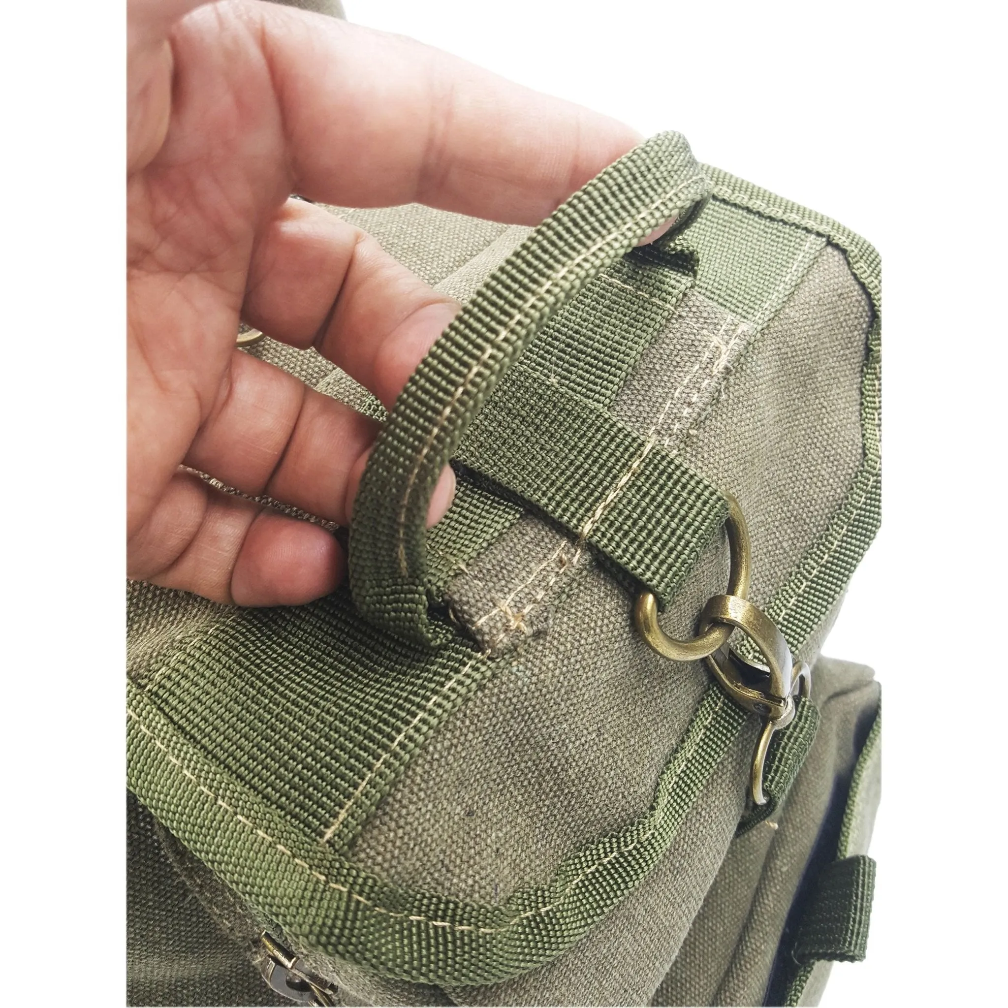 Canvas Sling Backpack - Green