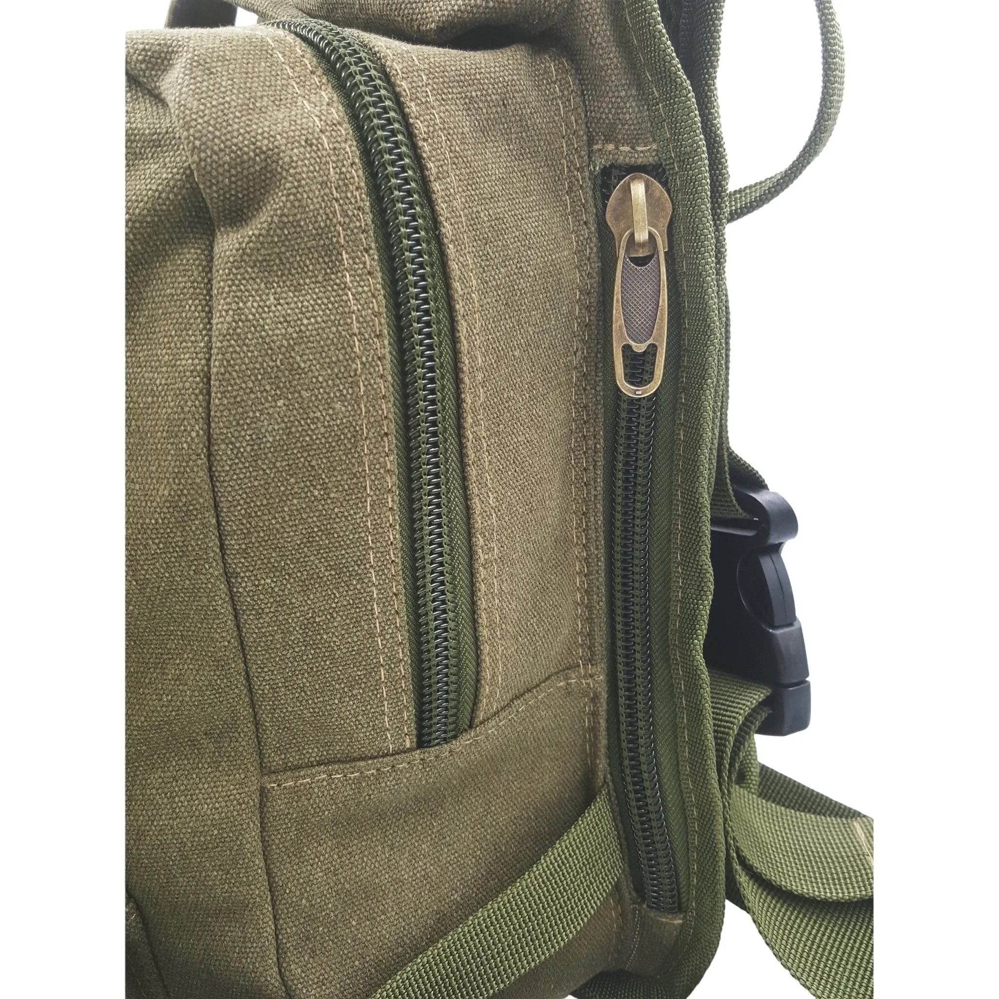 Canvas Sling Backpack - Green