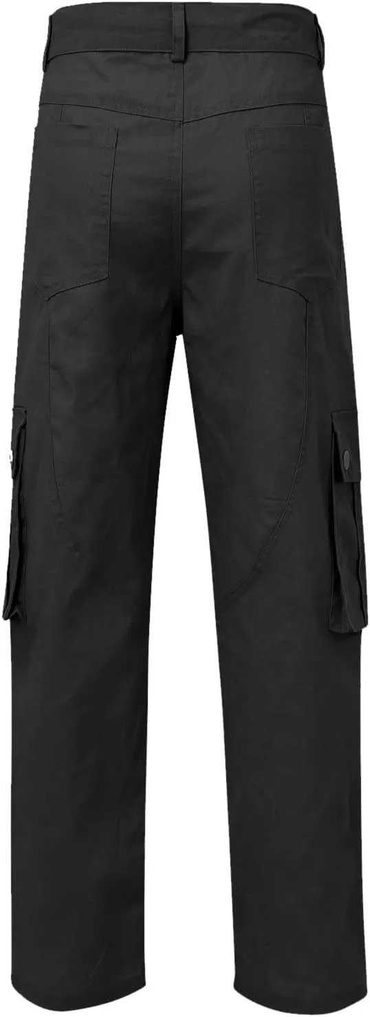 Cargo Pants for Men Big and Tall Relaxed Fit Open Bottom Straight Sweatpants Casual Jogging Athletic Hiking Pants Streetwear