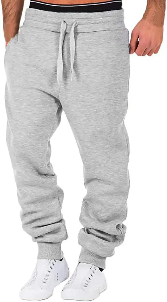 Cargo Pants for Men Relaxed Fit Athletic Pants Traning Track Pants Joggers Mens Sweatpants Casual Wide Leg Drawstring