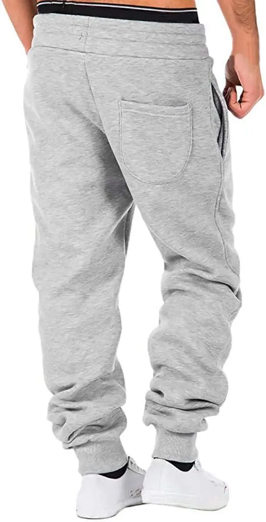 Cargo Pants for Men Relaxed Fit Athletic Pants Traning Track Pants Joggers Mens Sweatpants Casual Wide Leg Drawstring