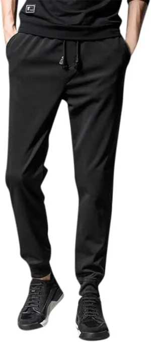 Casual Pants for Men Big and Tall Slim Fit Atheltic Pants Lightweight Elastic Waist Drawstring Sweatpants Classic Fit Joggers