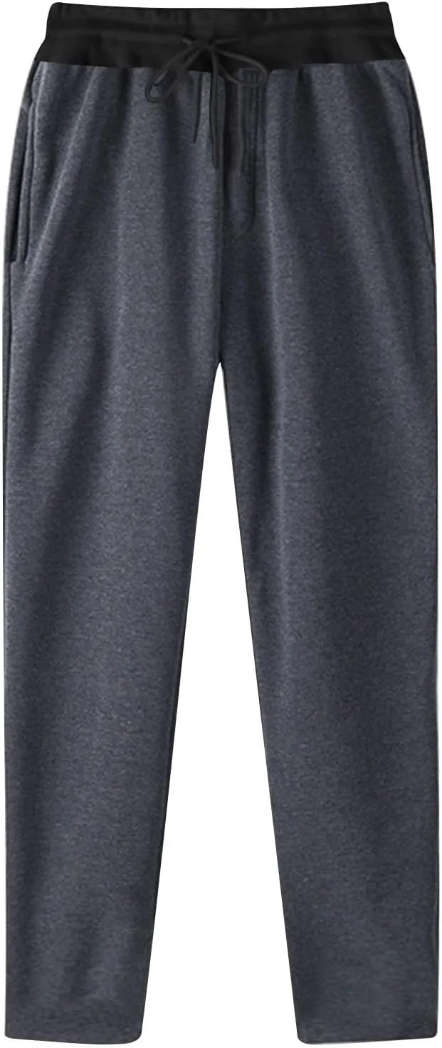 Casual Pants for Men Relaxed Fit Drawstring Stretch Waist Trouser Plus Size Workout Jogging Athletic Joggers Baggy Sweatpants