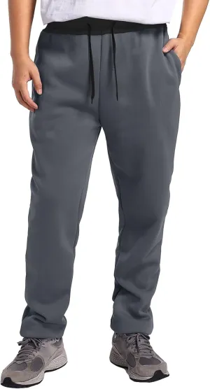Casual Pants for Men Relaxed Fit Drawstring Stretch Waist Trouser Plus Size Workout Jogging Athletic Joggers Baggy Sweatpants