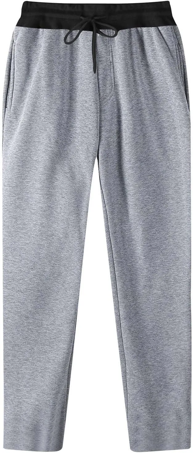 Casual Pants for Men Relaxed Fit Drawstring Stretch Waist Trouser Plus Size Workout Jogging Athletic Joggers Baggy Sweatpants