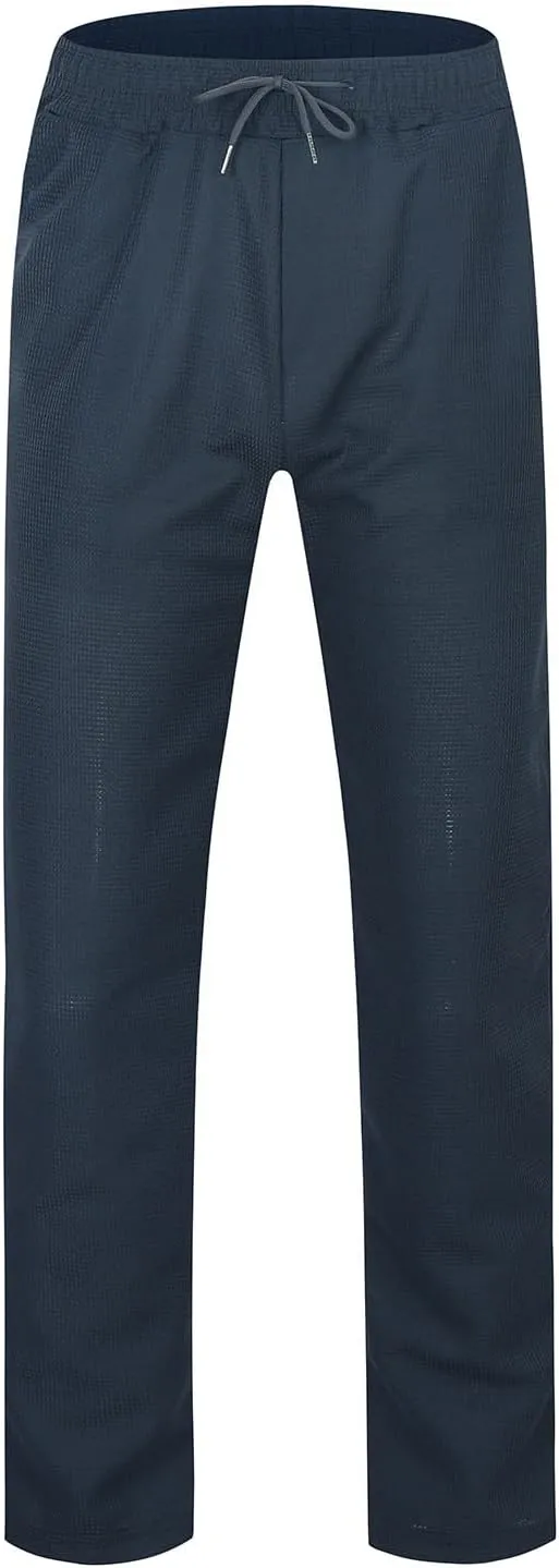 Casual Pants for Men Relaxed Fit Straight Leg Lightweight Sweatpants Plus Size Stretch Waist Lightweight Workout Trousers