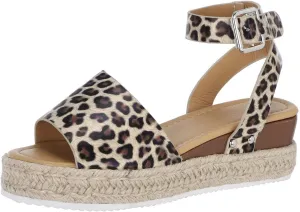 Casual Sandals Women Flat Espadrille Sandals for Women Orthopedic Open Toe Shoes Slip On Casual Sandals