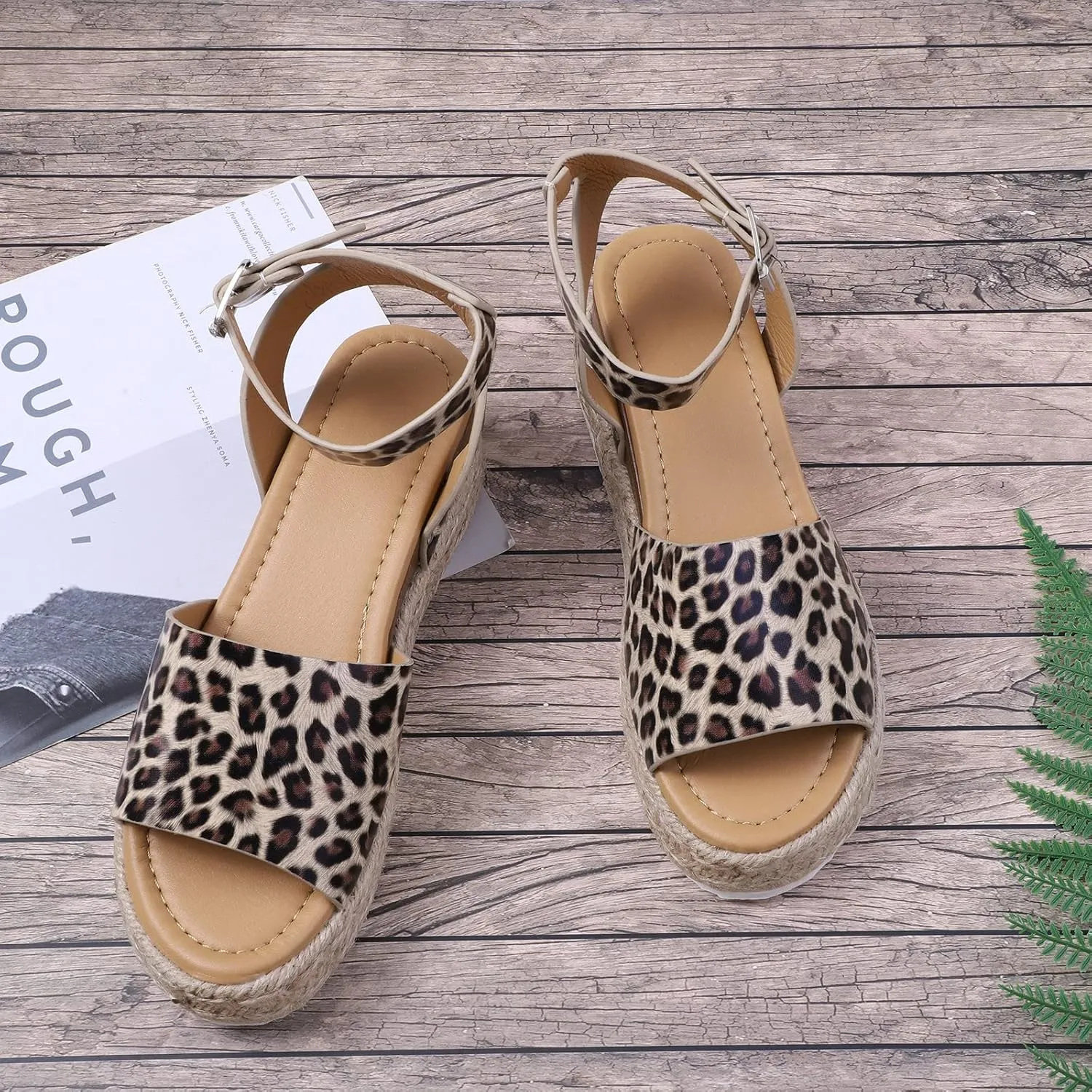 Casual Sandals Women Flat Espadrille Sandals for Women Orthopedic Open Toe Shoes Slip On Casual Sandals